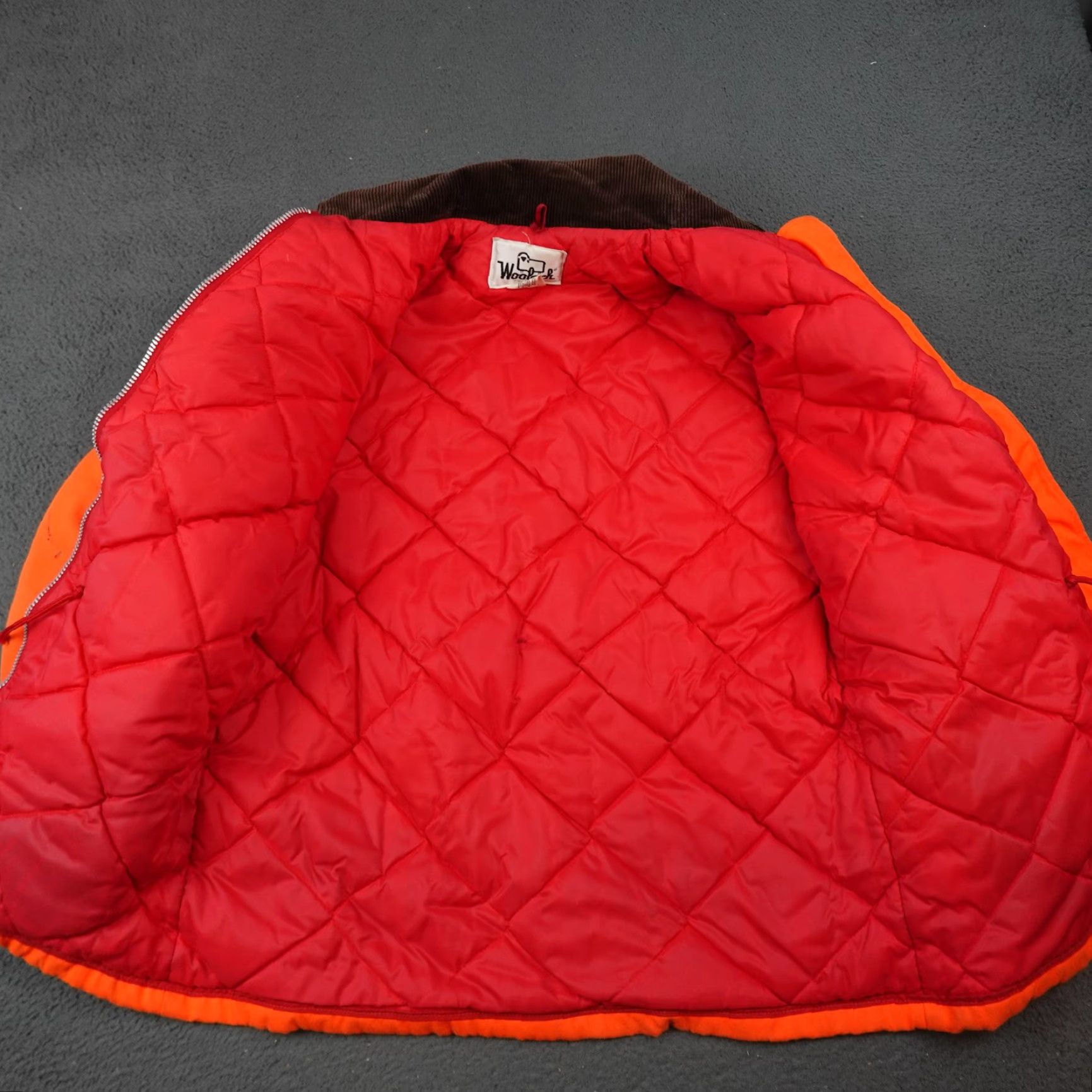 Vintage VINTAGE Woolrich Coat Mens M Orange Hunting Parka Jacket Quilted Lined 80s Size US M / EU 48-50 / 2 - 6 Thumbnail