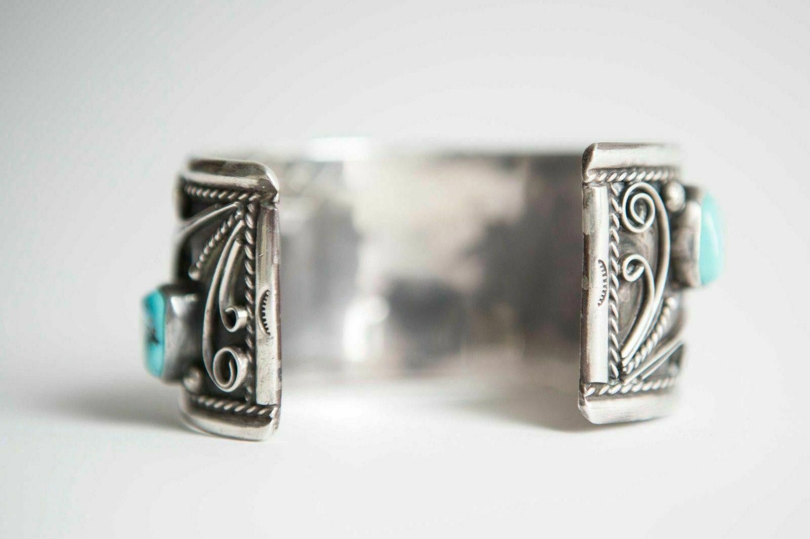 Designer Western Tribal Silver 14kt Gold Vermeil Coin Cuff Bracelet Size ONE SIZE - 3 Thumbnail