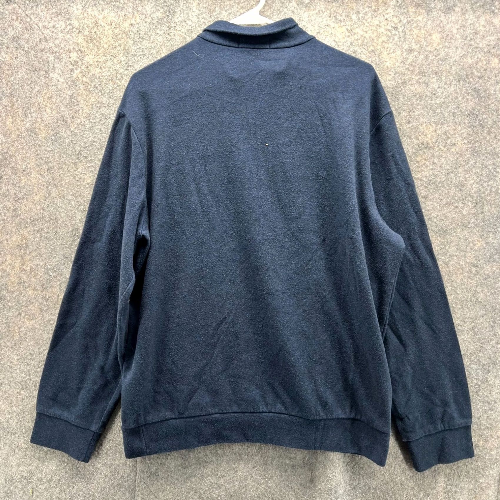 Ralph Lauren VINTAGE Polo Ralph Lauren Sweater Men Large Heather Blue Pullover 1/4 Zip Fleece Pony Shirt Pull over Size US L / EU 52-54 / 3 - 2 Thumbnail
