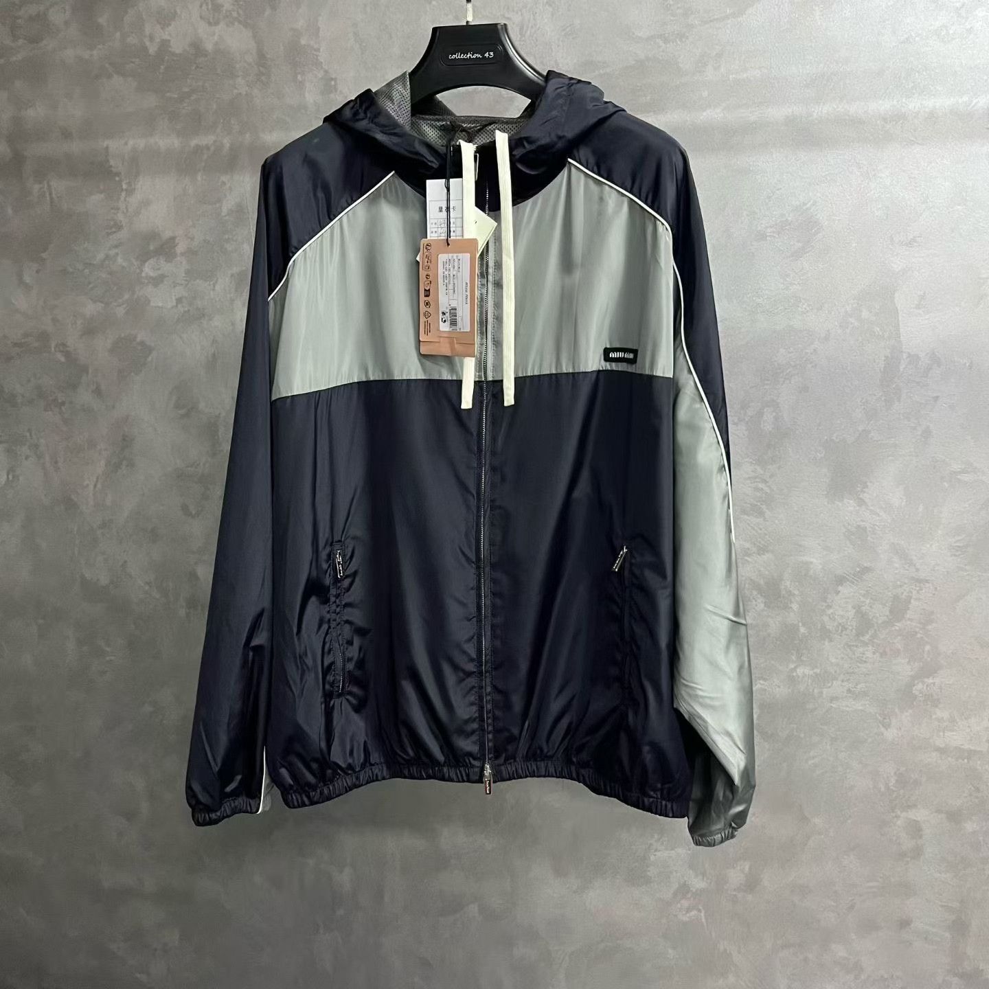 Miu Miu Miu Miu Striped Oversized Blue Jacket XS Women Size XS / US 0-2 / IT 36-38 - 1 Thumbnail