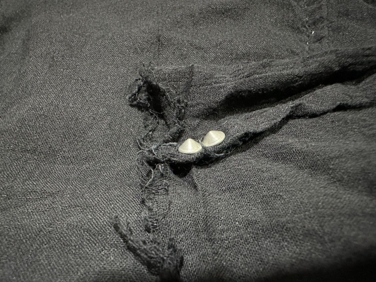 KMRii 🔥Rare Archived Kmrii Linen Shirt Raw Edge Goth Punk Size US XXL / EU 58 / 5 - 20 Thumbnail