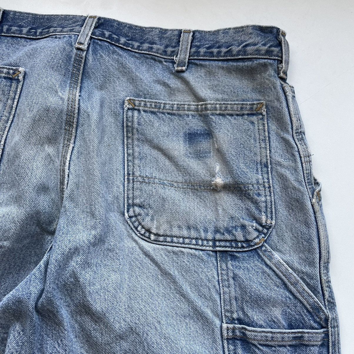 Carhartt × Vintage Vintage 90s Y2K Carhartt Distressed Denim Jeans 36x32 Rare Size US 36 / EU 52 - 6 Thumbnail