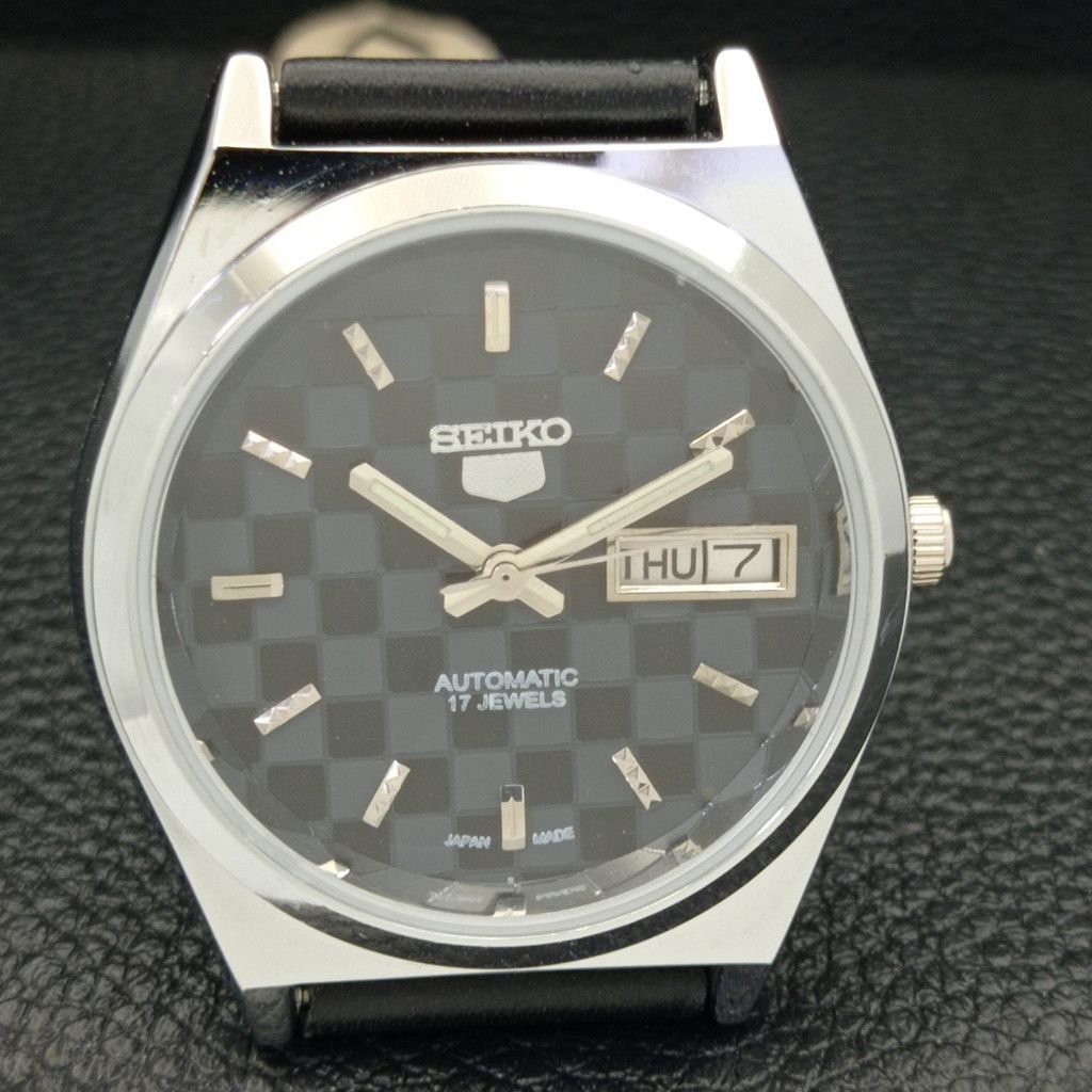 Seiko REFURBISHED VINTAGE SEIKO 5 AUTO JAPAN MENS WATCH a440222 Size 38 - 4 Thumbnail