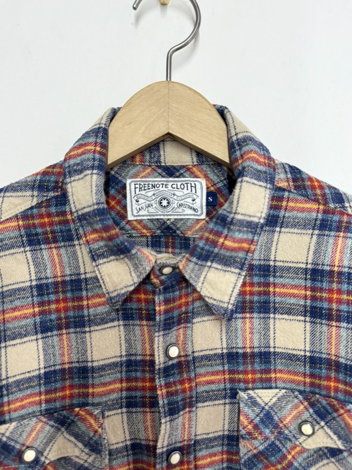 Freenote Cloth Freenote Cloth Plaid Flannel Shirt Western Blue Red S Size US S / EU 44-46 / 1 - 3 Thumbnail