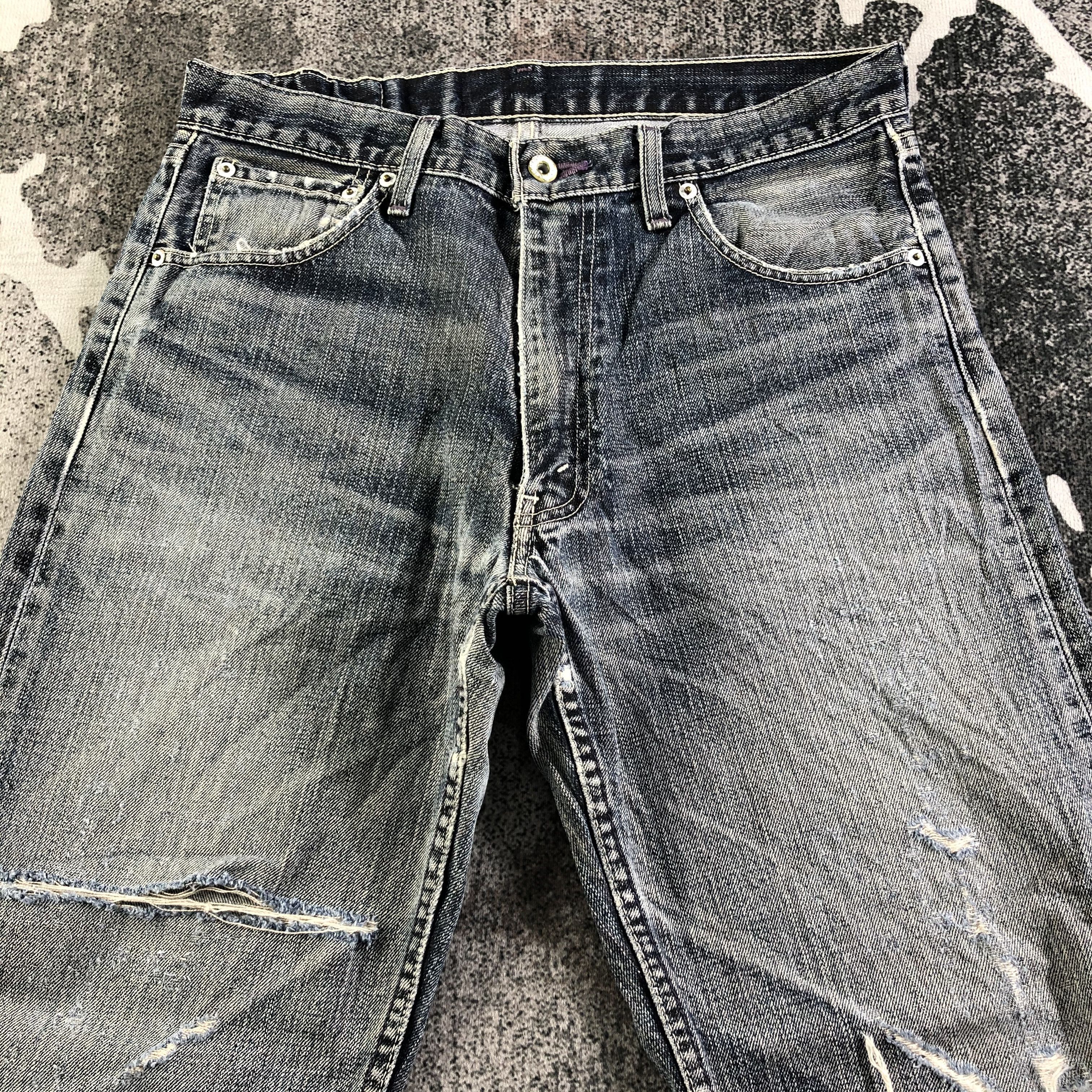 Levi's Vintage Levis 503 Jeans Distresed Denim KJ3141 Size US 31 - 3 Thumbnail