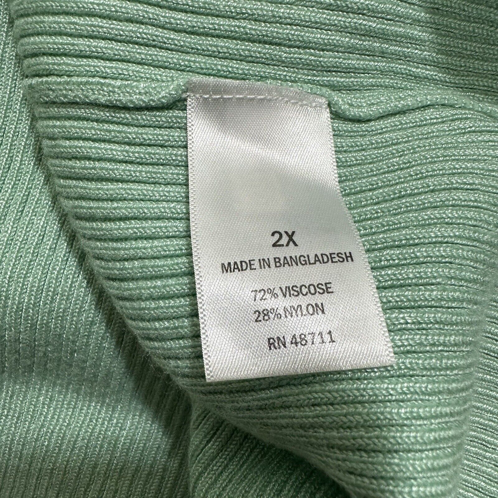 Other Ophelia Roe 2X Scoop Neck Ribbed Stretch Pullover Sweater Size XXL / US 16-18 / IT 52-54 - 4 Thumbnail