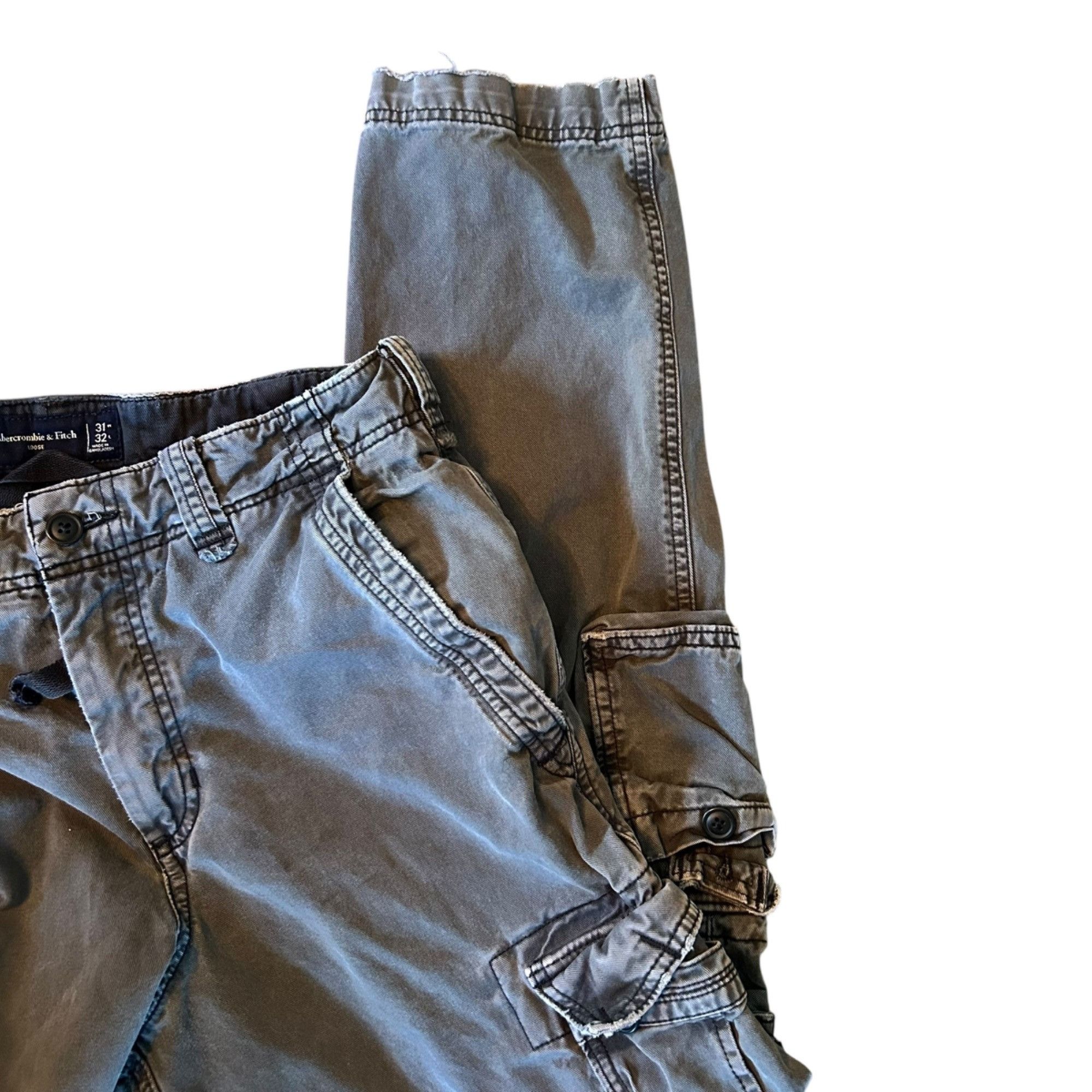 Abercrombie & Fitch Vintage Abercrombie & Fitch Baggy Y2K Cargo LFO Pants Size 31" - 3 Thumbnail