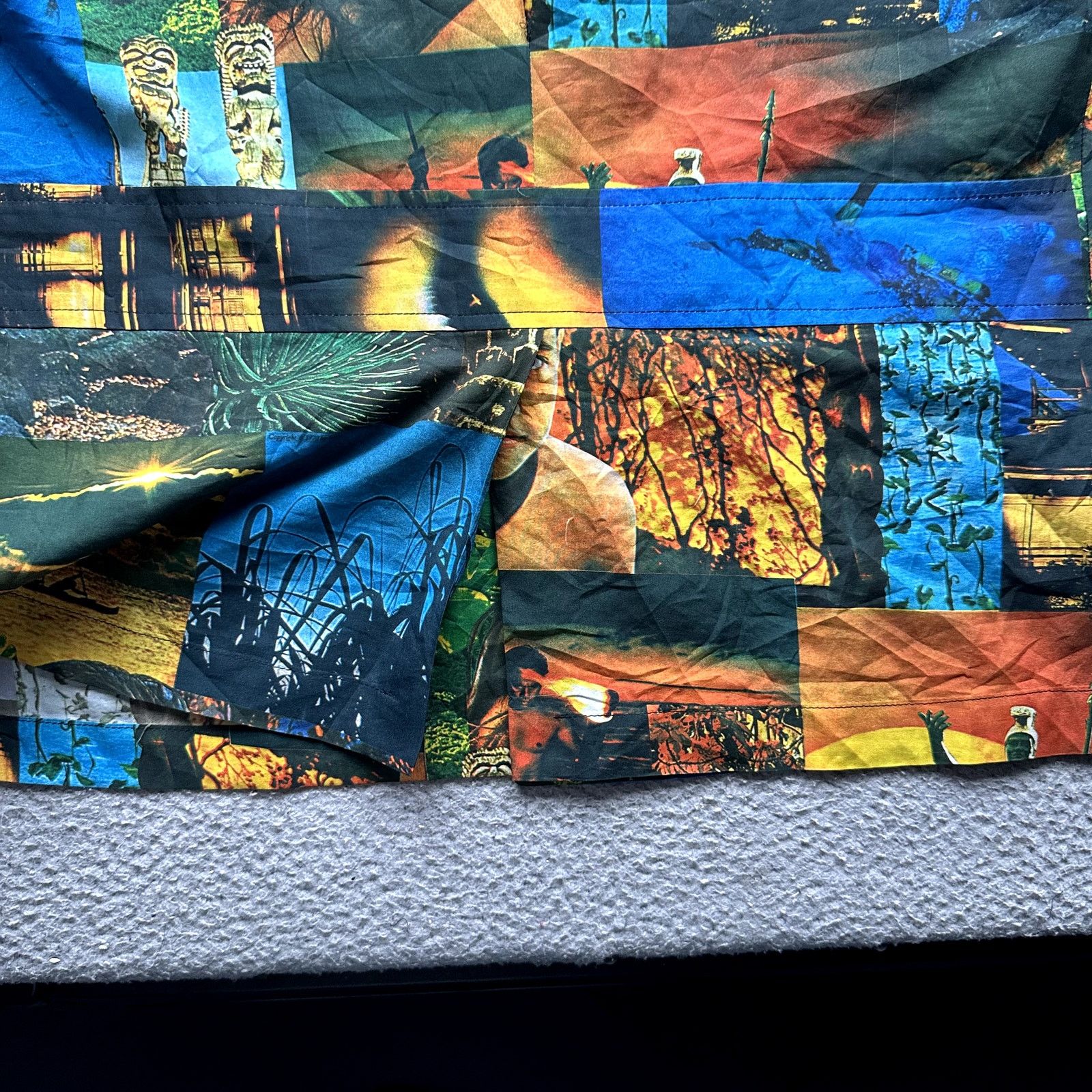 Other Vintage 1970 Waltah Clarke's Collage Hawaiian Shirt Large Size US L / EU 52-54 / 3 - 14 Thumbnail