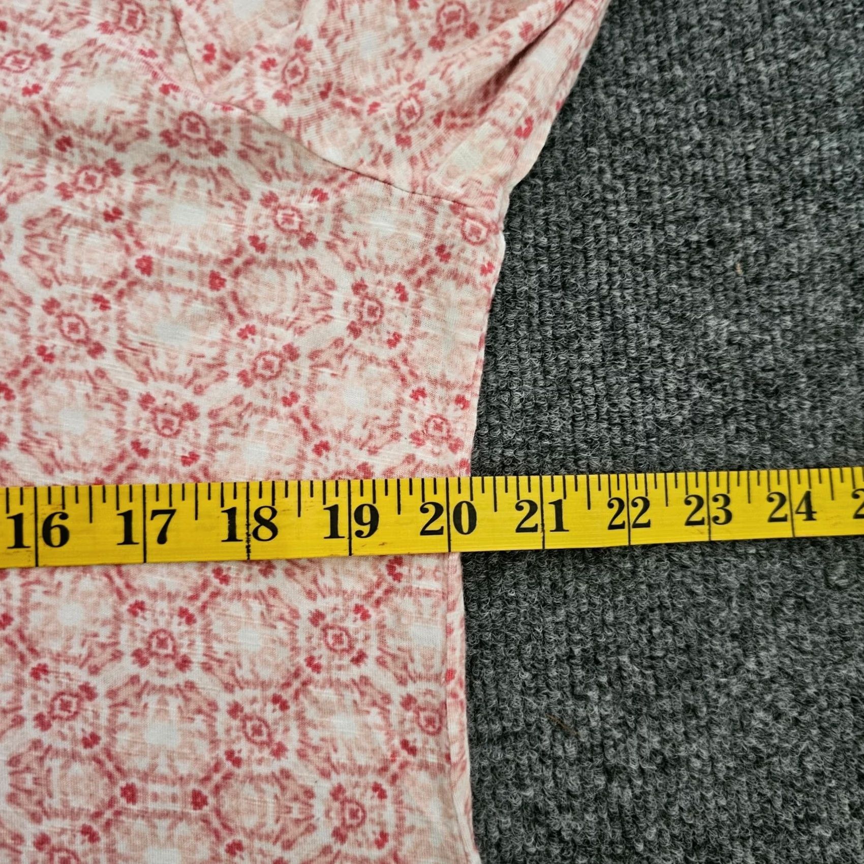 Vintage Chicos Easywear Top Women L Pink 3/4 Sleeve V-Neck Casual Shirt Geometric Knit Stretch Blouse Shirt Ladies Regular Vintage: No Size L / US 10 / IT 46 - 5 Thumbnail