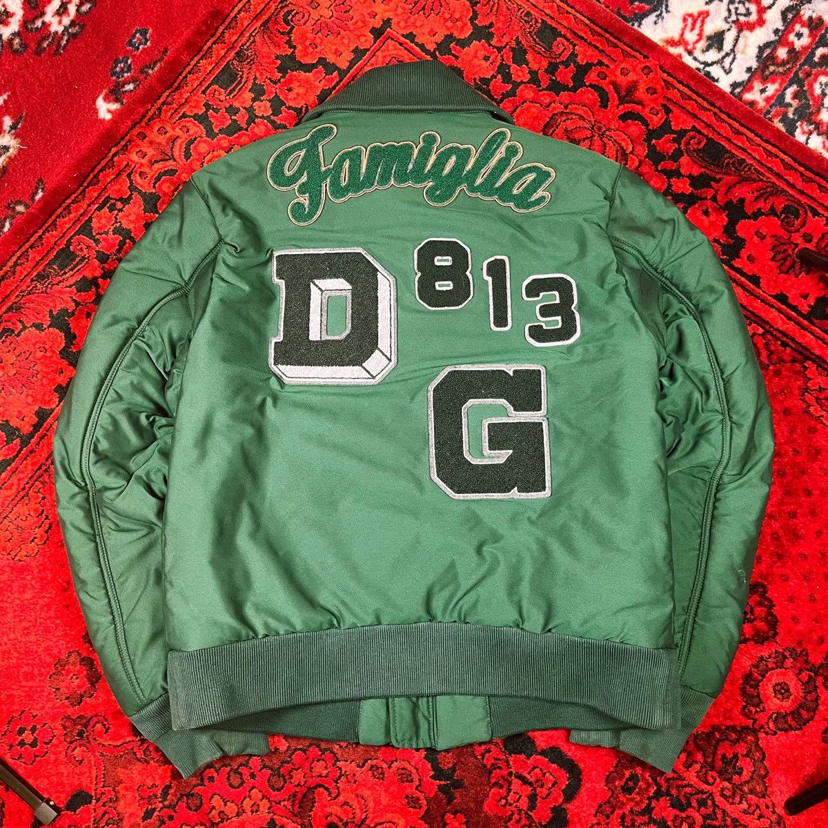 Dolce & Gabbana Warm DOLCE & GABBANA Stuffed Bomber - Puffer Green Jacket Size US L / EU 52-54 / 3 - 4 Thumbnail