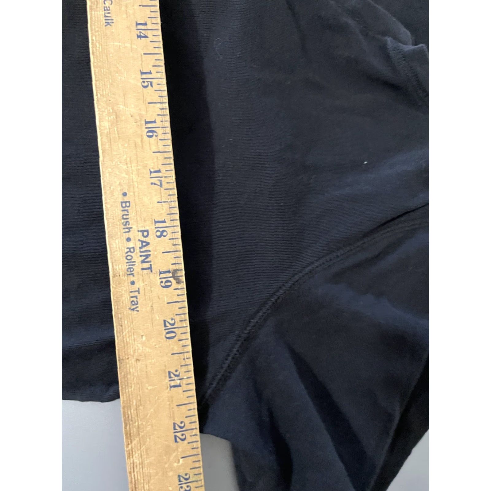 Jones New York Jones New York Signature T-Shirt Women's Short Sleeve V-Neck 1X Black 100% Cotton Plus Size Womens Size XL / US 12-14 / IT 48-50 - 5 Thumbnail