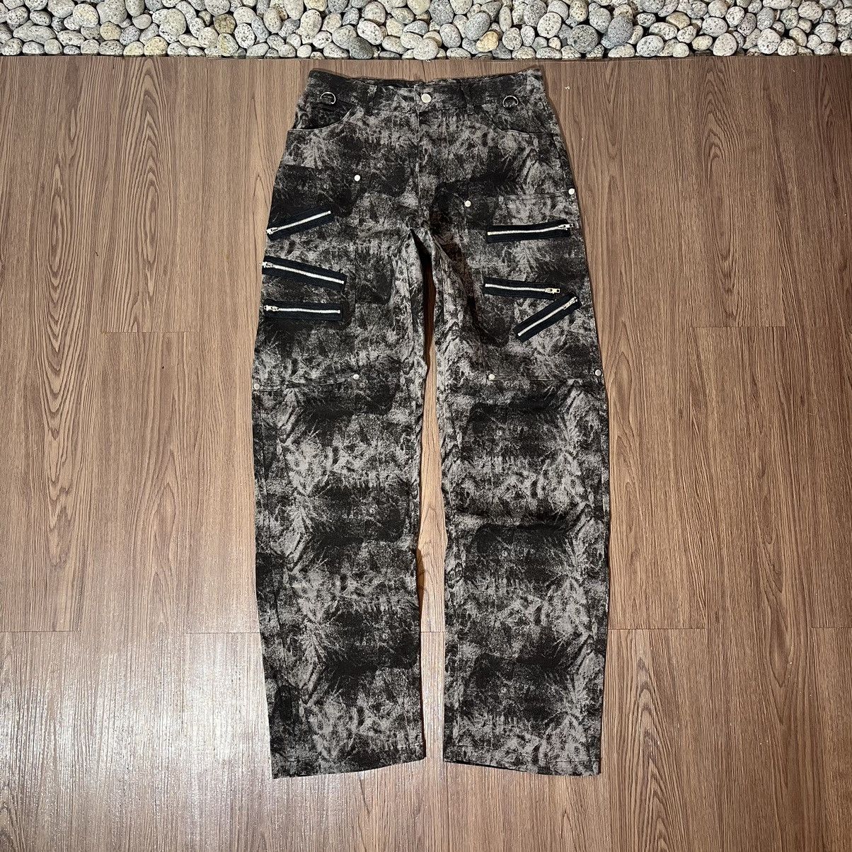 If Six Was Nine × Japanese Brand × Seditionaries Japanese Slash Number Punk Multizipper Washed Pants Size US 30 / EU 46 - 1 Thumbnail