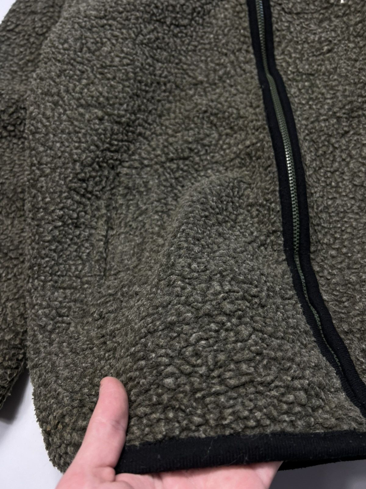 Vintage Very Rare 80s Yves Saint Laurent Fleece Teddy Zip Jacket Size US XL / EU 56 / 4 - 6 Thumbnail