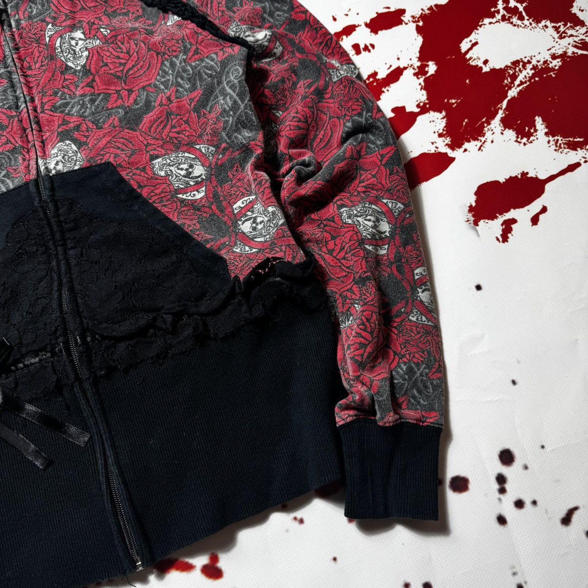 Japanese Brand × Vintage vintage y2k ironfist zip hoodie full print ed hardy style Size S / US 4 / IT 40 - 4 Thumbnail
