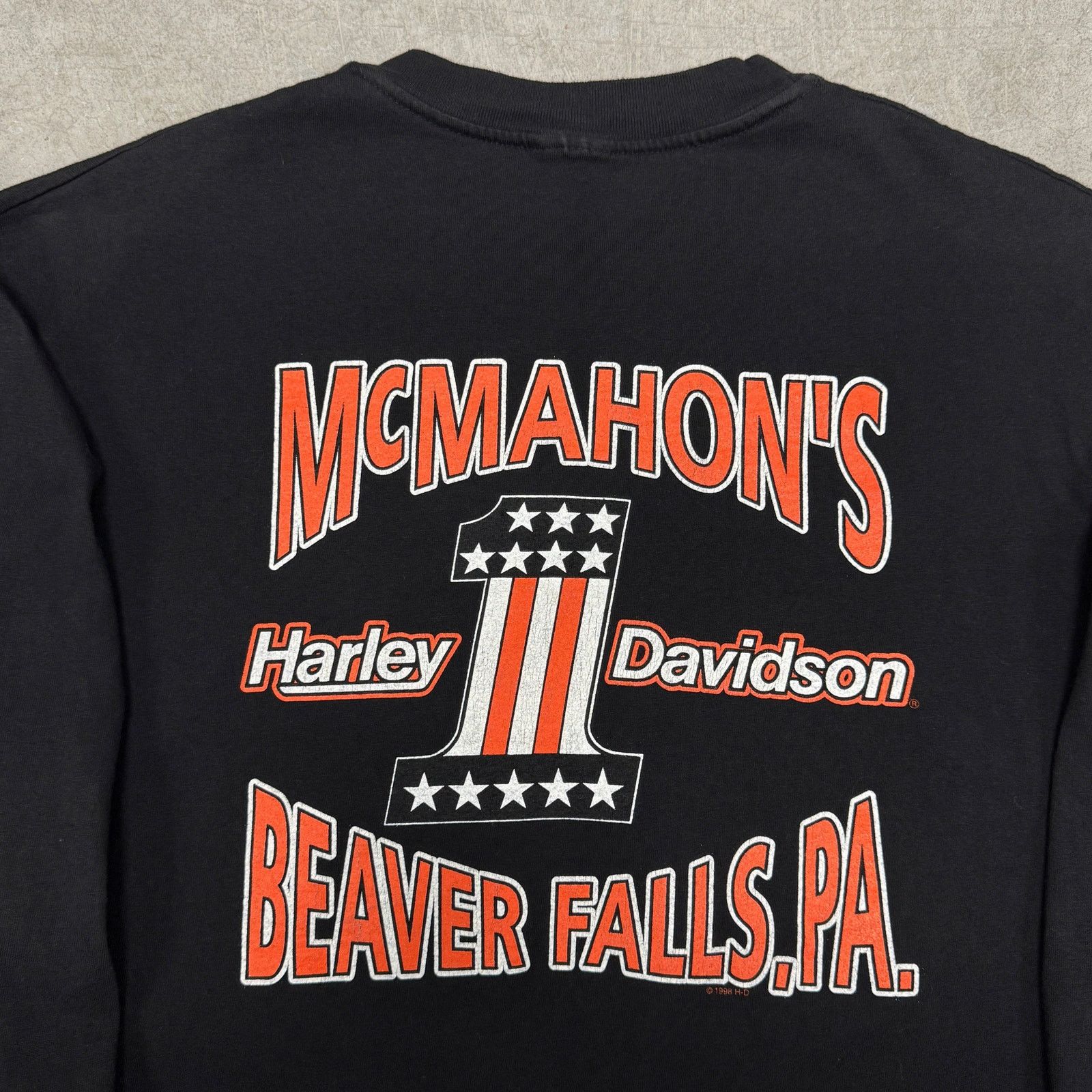 Harley Davidson Vintage Harley Davidson Eagle Flame Longsleeve Size US XL / EU 56 / 4 - 4 Thumbnail