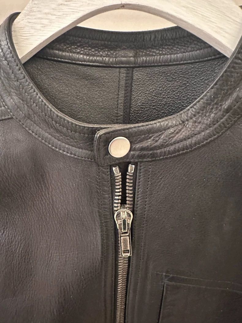 Rick Owens RICK OWENS size 38 Half Sleeve Leather jacket 2501-Nextarro Size US M / EU 48-50 / 2 - 2 Thumbnail