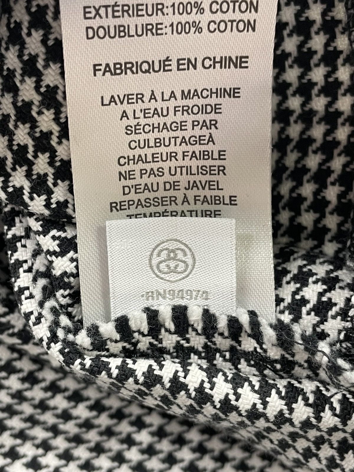 Stussy Stüssy XL Denim Vest White Black Checked Y2K Skate Swag Size US XL / EU 56 / 4 - 8 Thumbnail