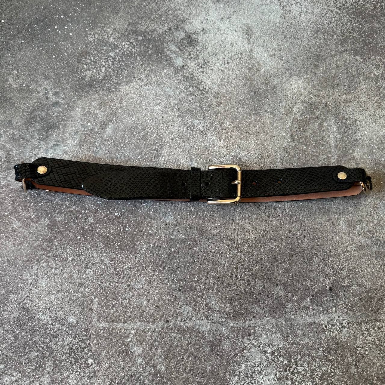 Dolce & Gabbana × Vintage D&G Dolce & Gabbana Vintage Woman's Leather Belt Size ONE SIZE - 2 Thumbnail