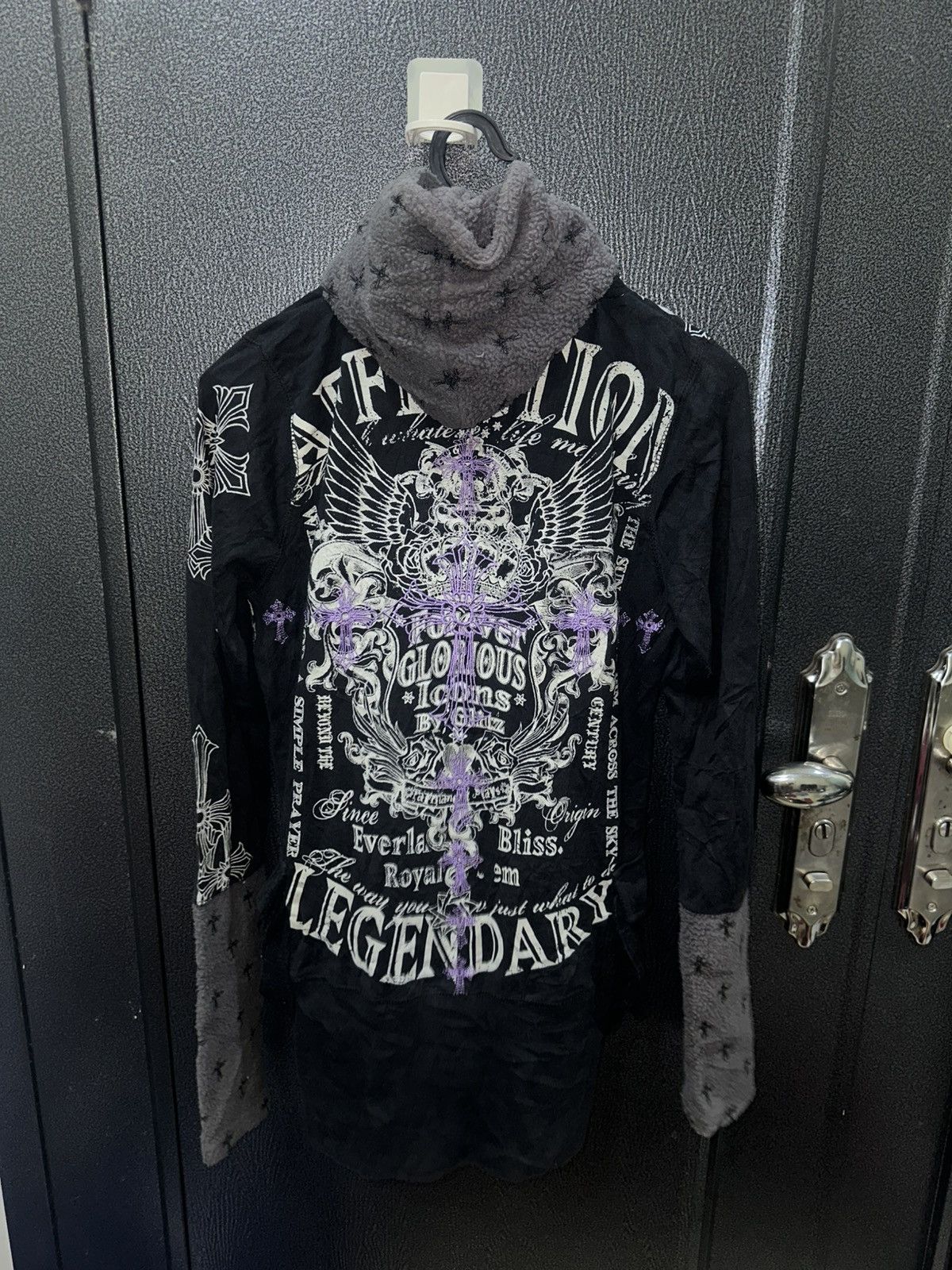 If Six Was Nine Glitz Inspired Chrome Heart2 Pocket Zipper Hoodie Size US S / EU 44-46 / 1 - 2 Thumbnail