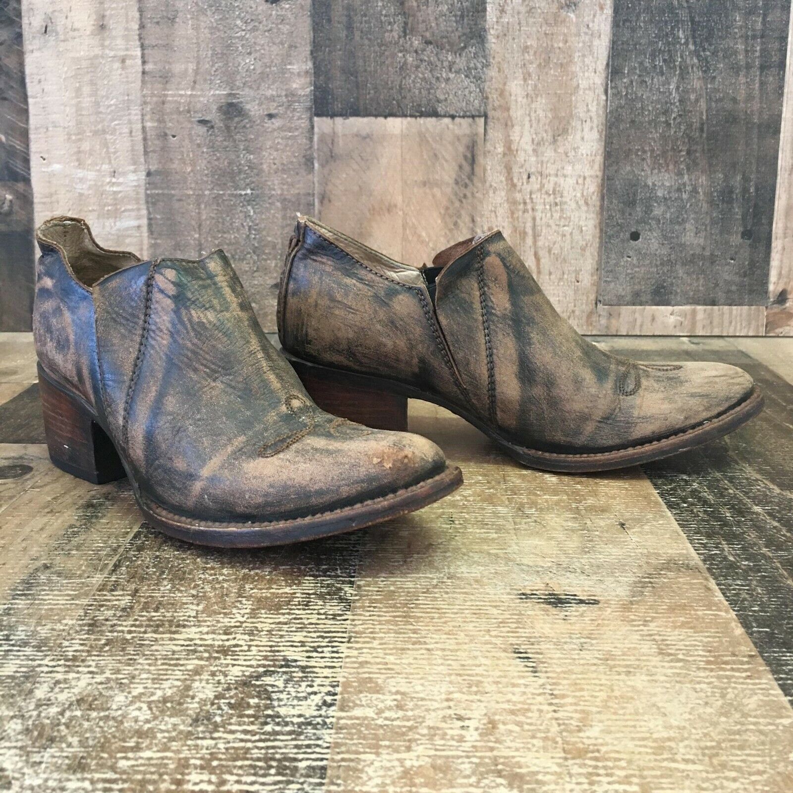 FREEBIRD Freebird By Steven Melly Brown Ankle Boots Booties Womens 7 Size US 7 / IT 37 - 5 Thumbnail