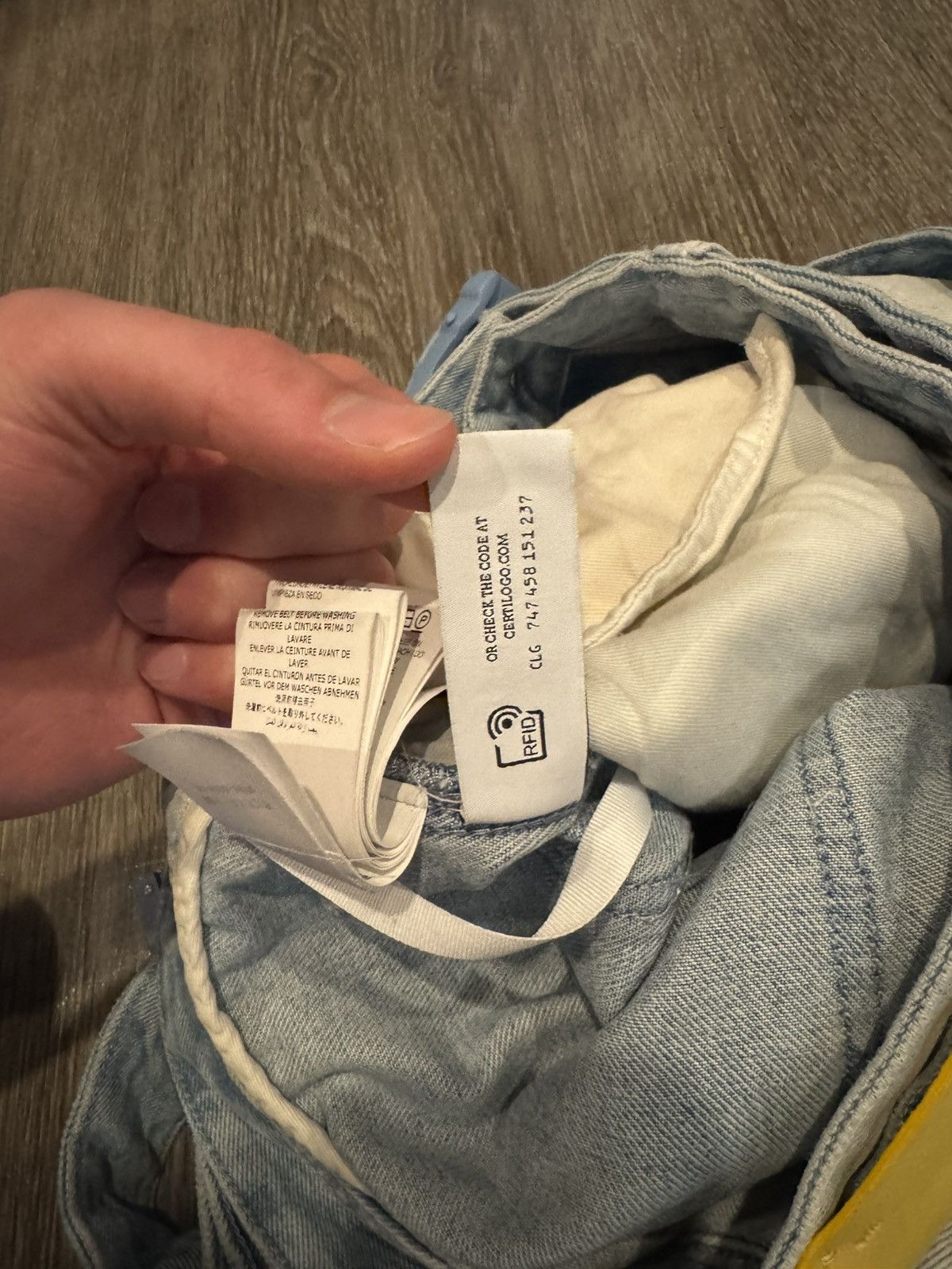 Off-White Off White Double Waist Double Knee Baggy Denim Jeans 30 Size US 30 / EU 46 - 18 Thumbnail