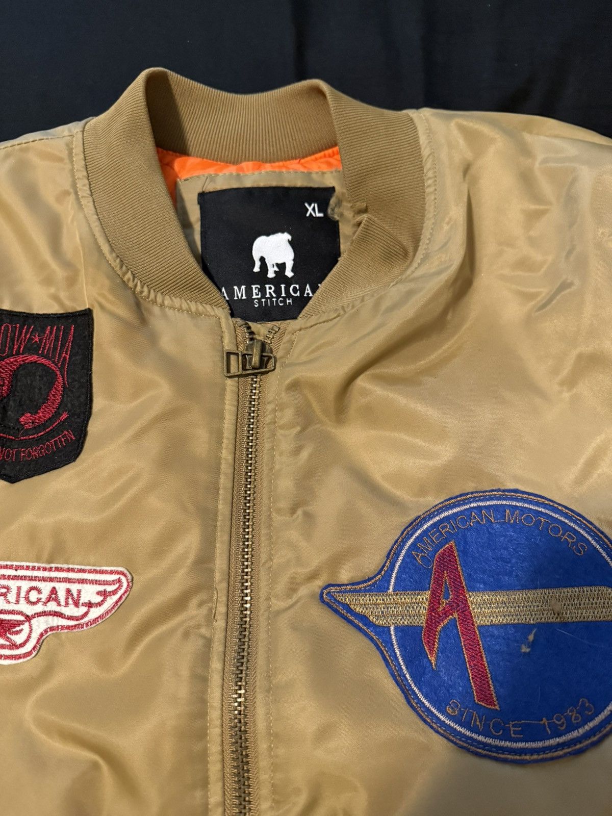 Other × Vintage brown aviator bomber jacket Size US L / EU 52-54 / 3 - 6 Thumbnail