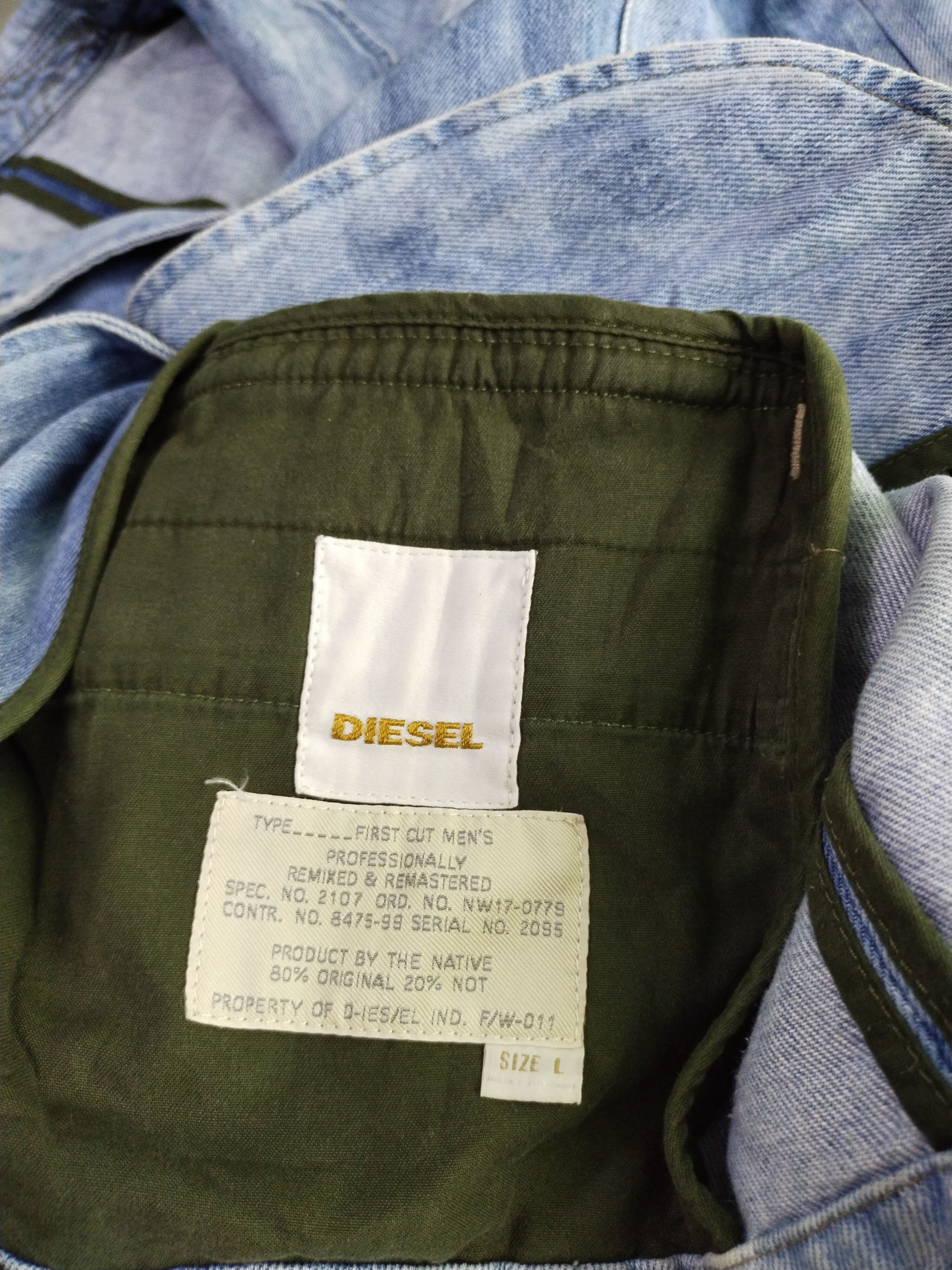 Diesel Vintage Diesel Denim Jacket Punk Seditionaries Jacket Size US M / EU 48-50 / 2 - 10 Thumbnail