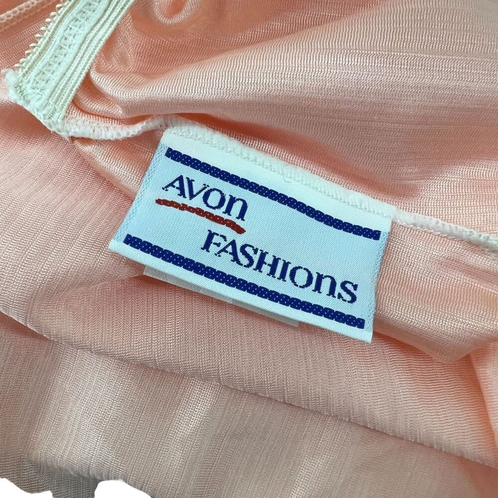 Vintage Vintage 80s Avon Lingerie Bottoms Peach Second Skin Satin Size ONE SIZE - 3 Thumbnail