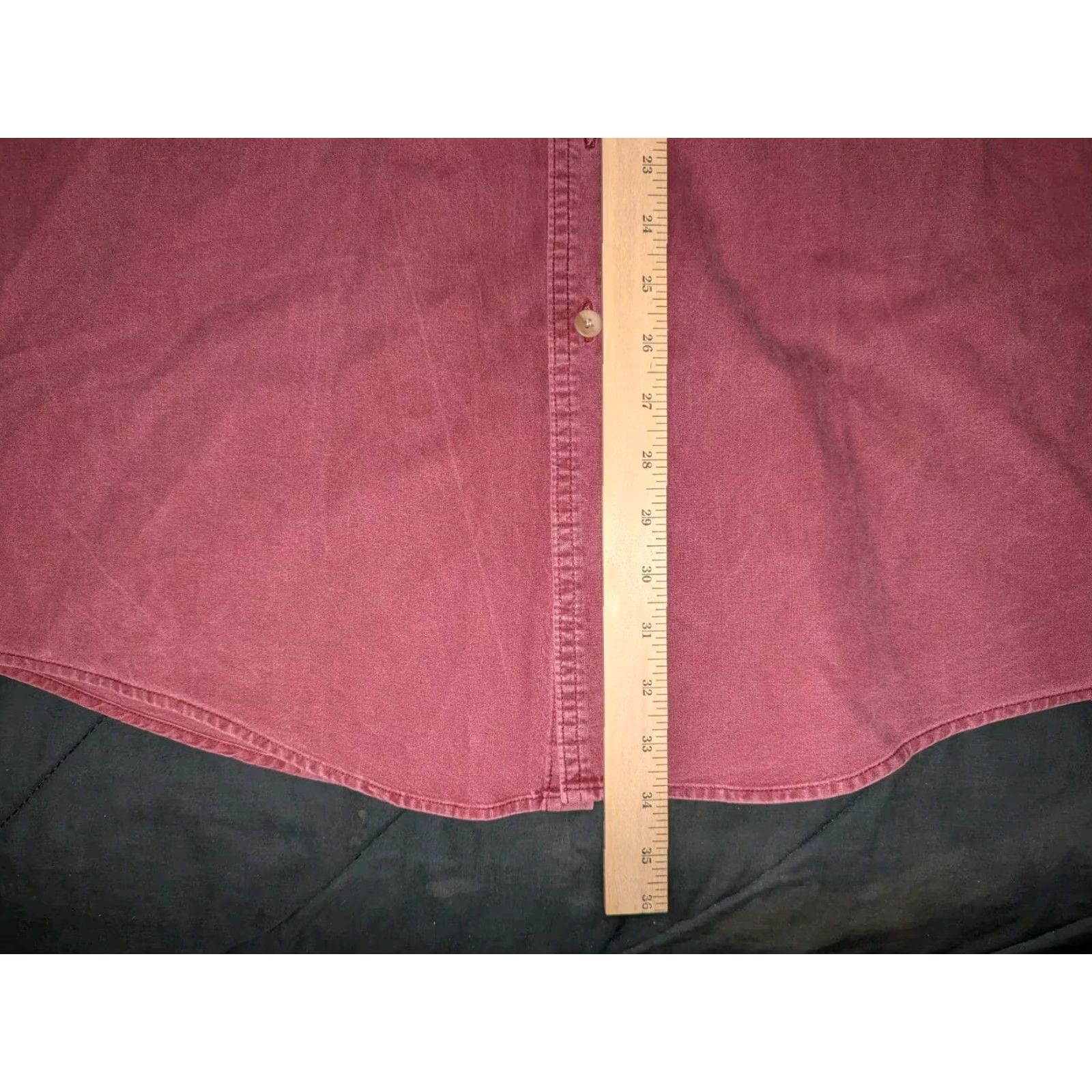 Vintage VINTAGE L.L. Bean Shirt Mens 17 Tall Red Cotton Flannel Button-Up Shirt Long Sleeve Heavyweight Pockets Workwear Casual Outdoor USA - Mens Size US XL / EU 56 / 4 - 5 Thumbnail
