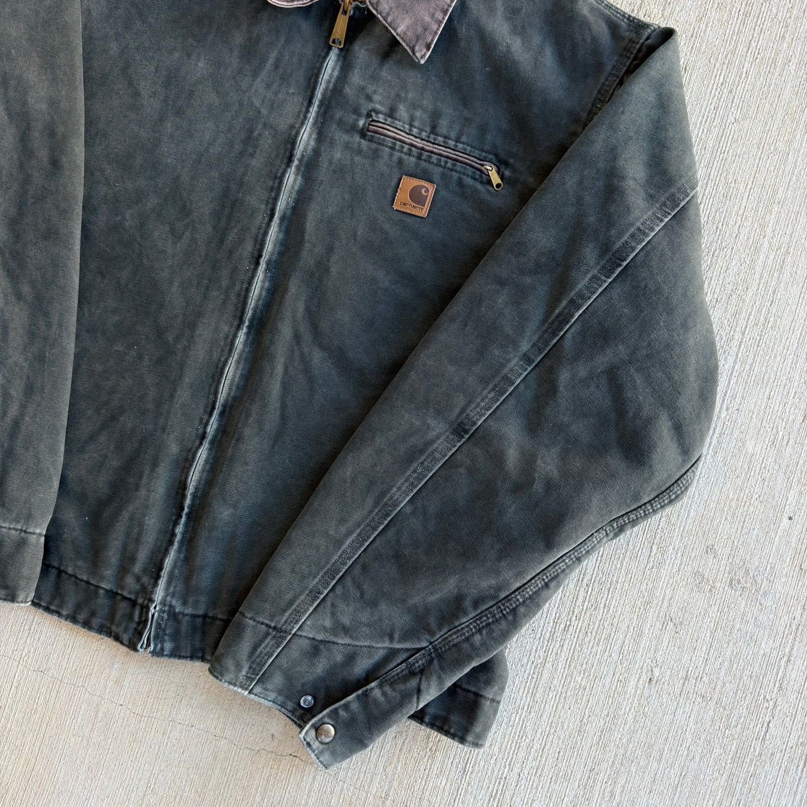 Carhartt × Vintage Carhartt J97 MOS green detroit work wear jacket Size US XL / EU 56 / 4 - 4 Thumbnail