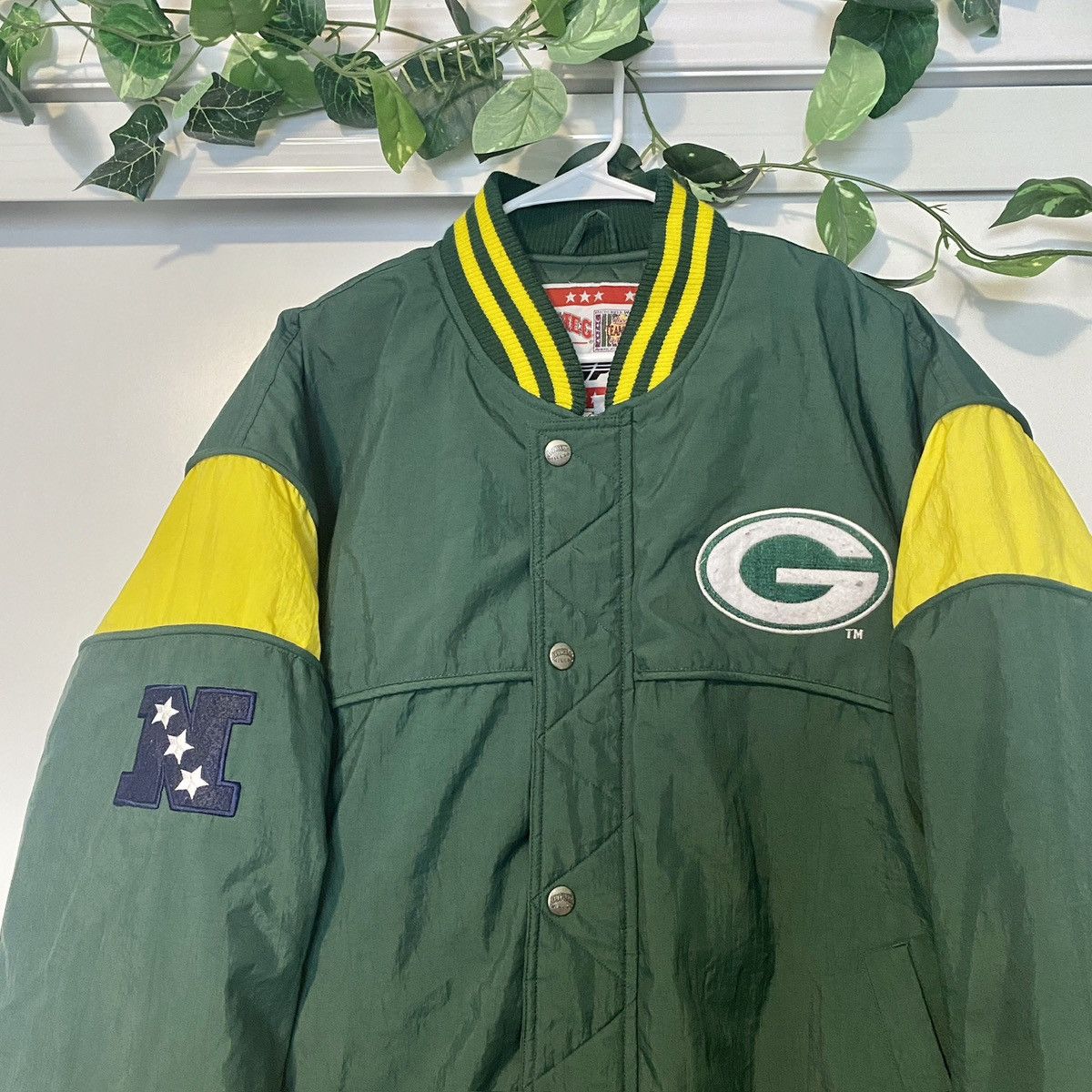NFL Vintage 90s Green Bay Packers Nutmeg NFL Jacket Size US L / EU 52-54 / 3 - 2 Thumbnail