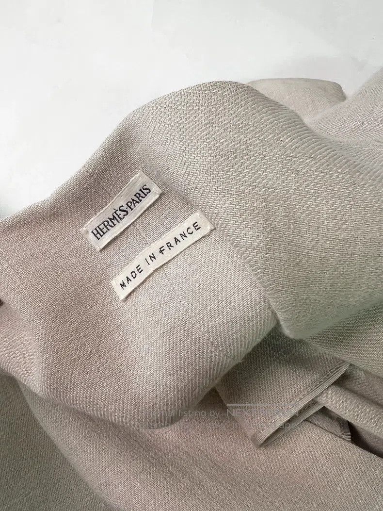 Hermes Hermes Deep V Large V Slub Linen Dress Size XS / US 0-2 / IT 36-38 - 5 Thumbnail