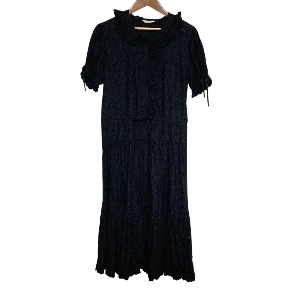 Other Other PINK HOUSE Lace Frill Long Dress Textile Dresses DUTY FREE for USA Size ONE SIZE - 1 Thumbnail