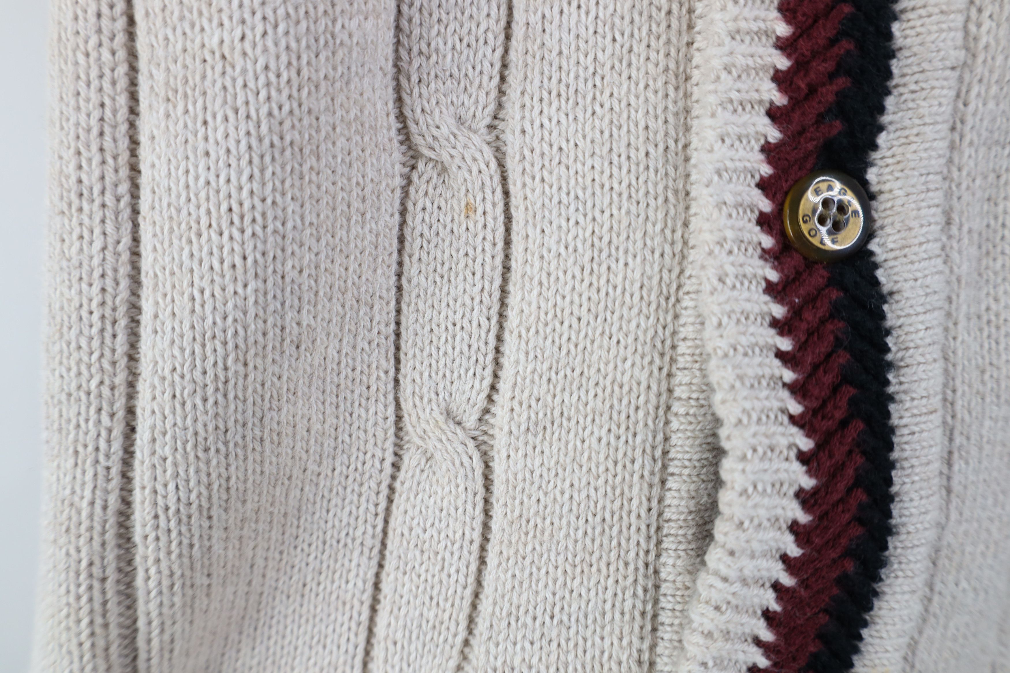 Vintage Vintage 90s Streetwear Knit Cardigan Sweater Vest Golfing Size US XL / EU 56 / 4 - 6 Thumbnail