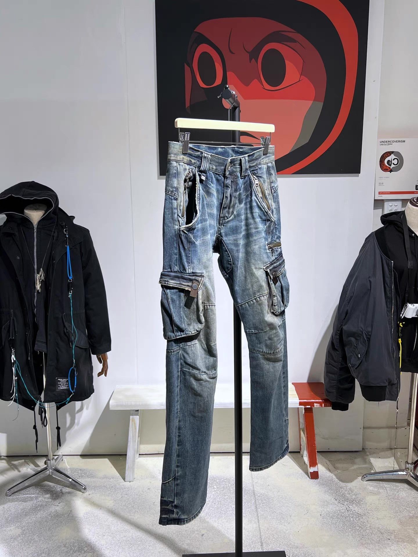 Armani Armani Washed Cannon Denim Jeans Q13 Size US 36 / EU 52 - 2 Thumbnail