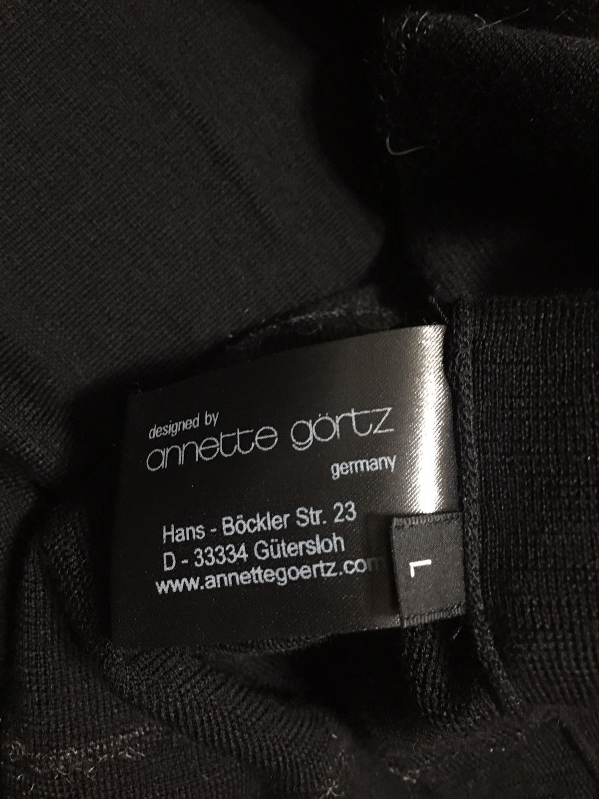 Annette Gortz Annette Gortz Black Merino Wool Mohair Trim Jumper Size L Size L / US 10 / IT 46 - 9 Thumbnail