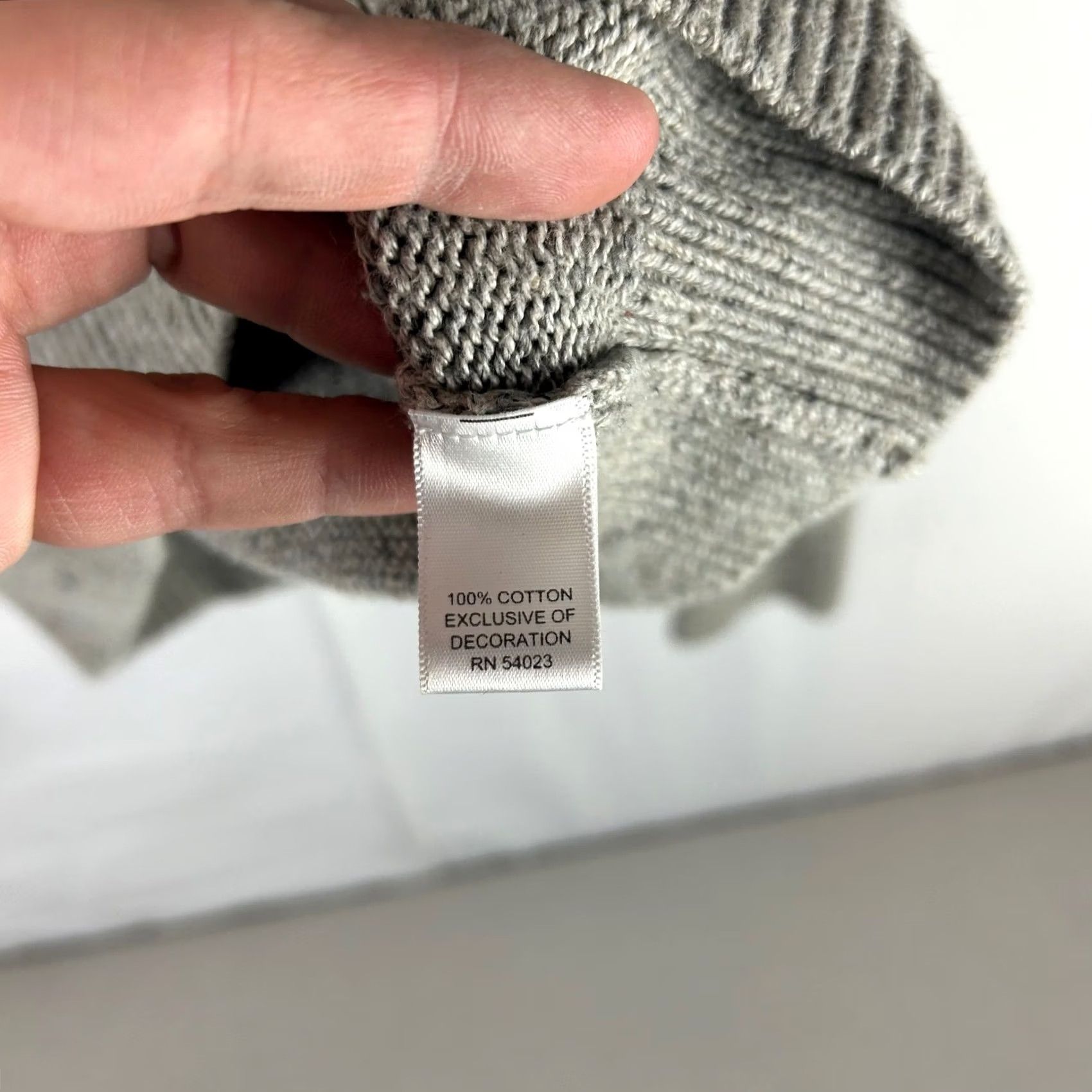 Banana Republic Banana Republic Heritage Mens Gray Speckled 1/4 Zip Sweater Size S 100 Cotton Size US S / EU 44-46 / 1 - 6 Thumbnail