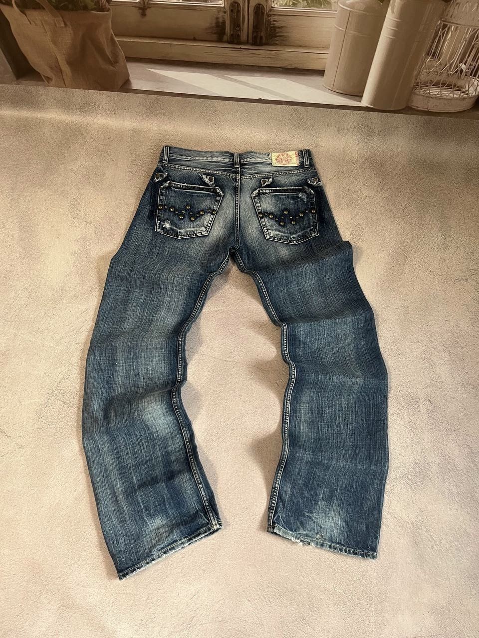 Hysteric Glamour × If Six Was Nine Dirty pants Faded Crash denim thrashed y2k distressed jeans Size US 32 / EU 48 - 5 Thumbnail