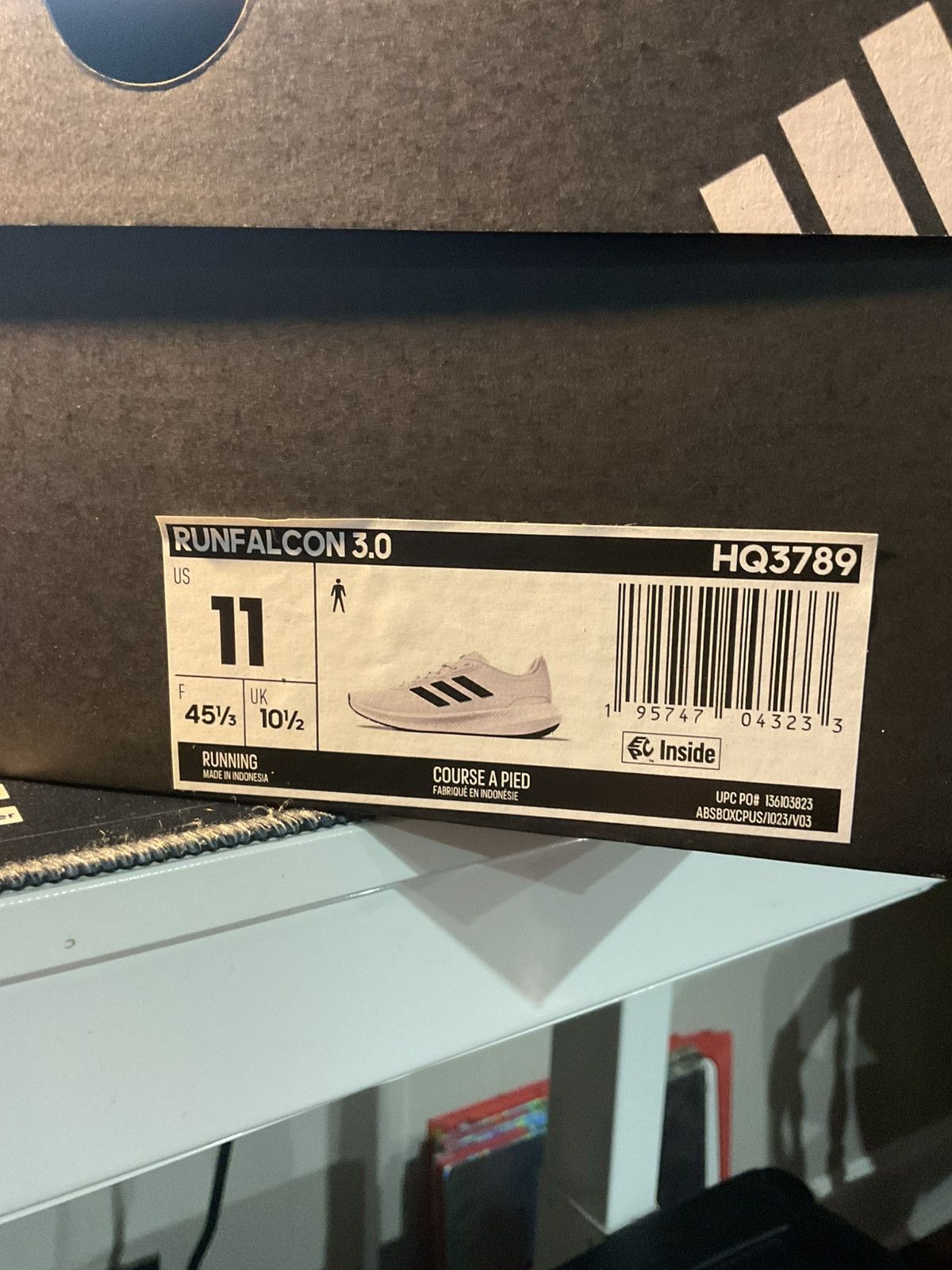 Adidas Brand New Adidas RunFalcon 3.0 Running shoe Size US 11 / EU 44 - 7 Thumbnail