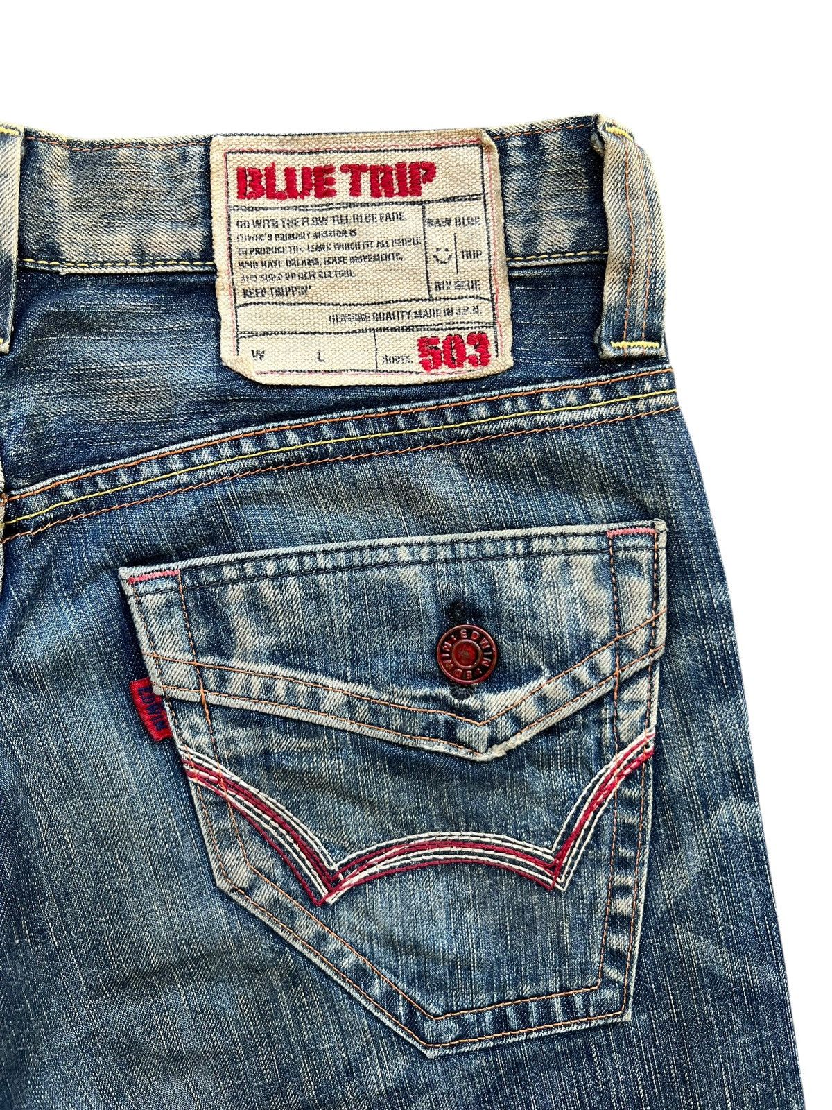 Edwin Vintage Edwin Blue Trip Bootcut Flare Denim Jeans 35x31 Size US 35 - 8 Thumbnail