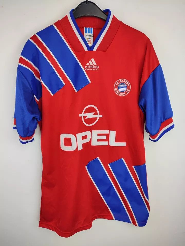 Vintage 1993 / 1995 Bayern Munich Home FOOTBALL Kit SHIRT SOCCER Size US M / EU 48-50 / 2 - 13 Thumbnail