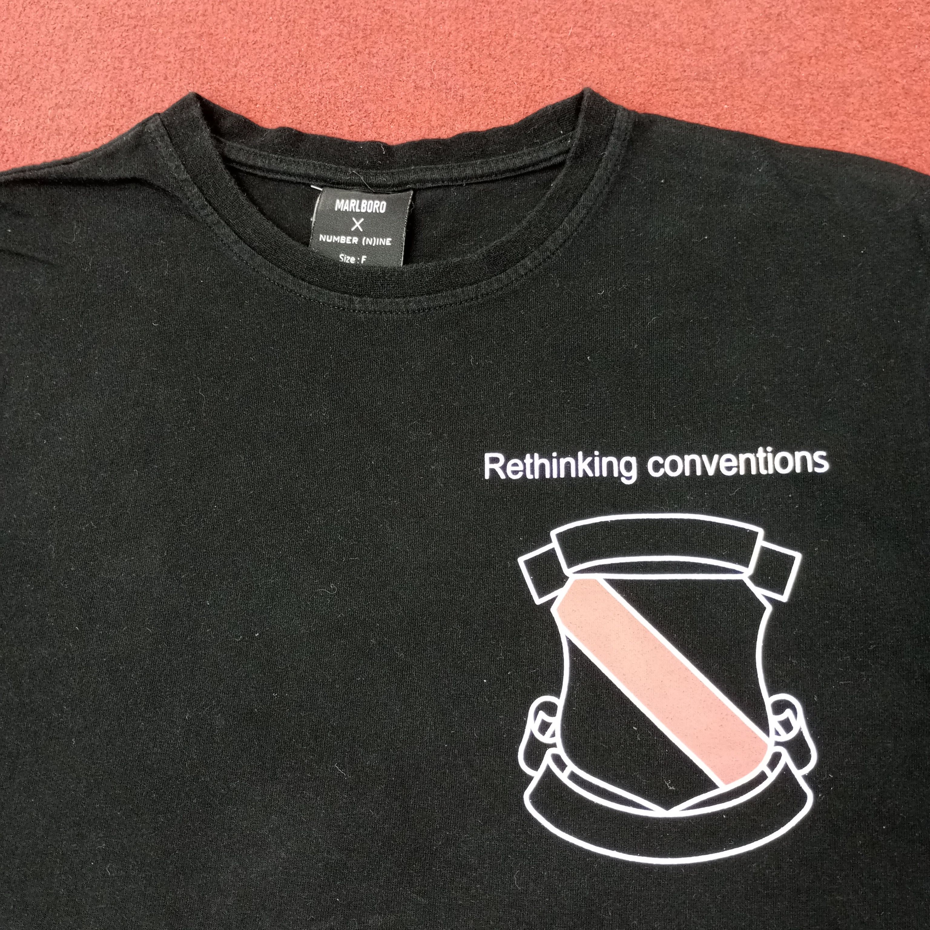 Number (N)ine Marlboro X Number Nine Japanese Brand Custom Tshirt c249n55 Size US M / EU 48-50 / 2 - 4 Thumbnail