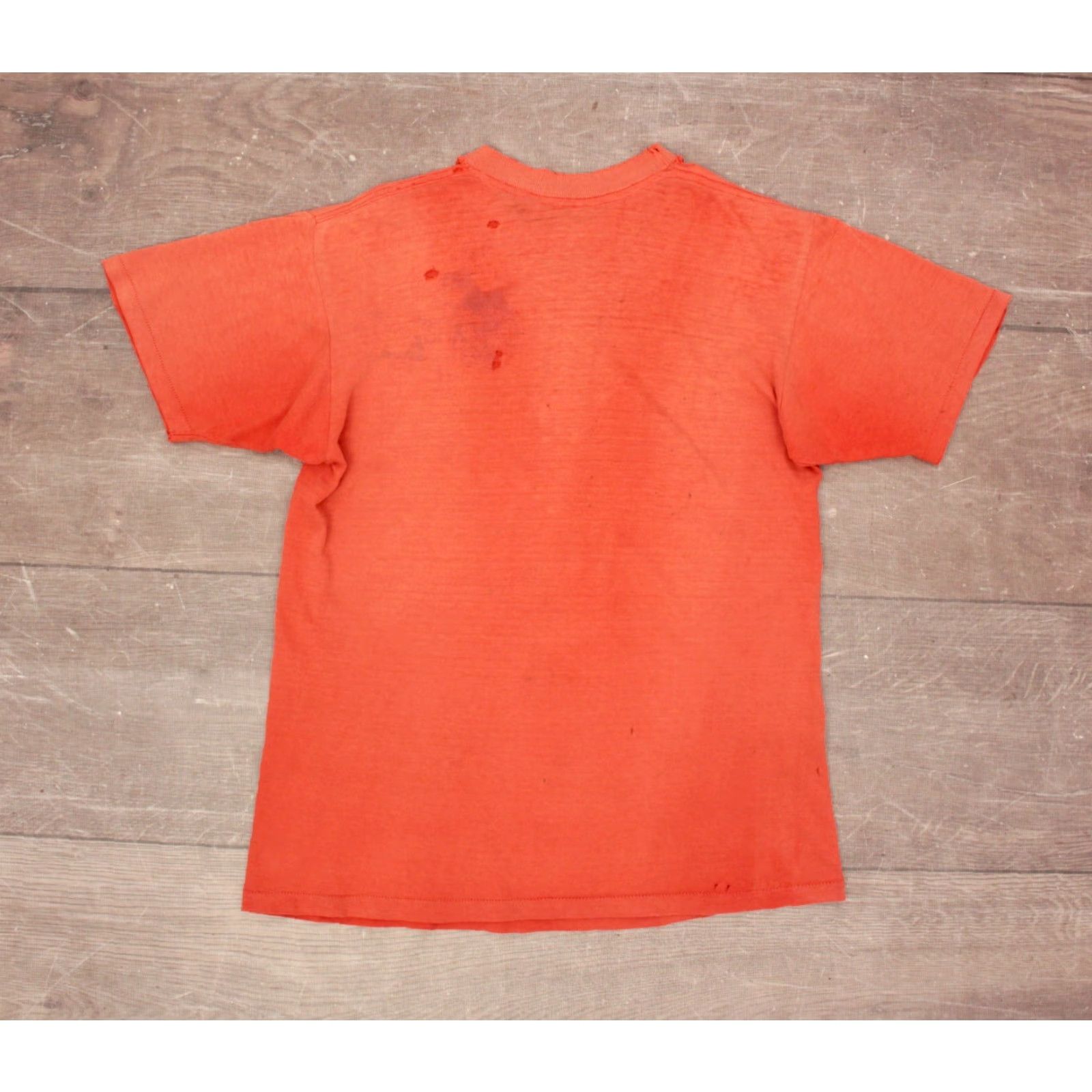 Vintage Harley Davidson 80s Eagle Orange TShirt M Mens VTG Graphic Tee Shirt Size US M / EU 48-50 / 2 - 2 Thumbnail
