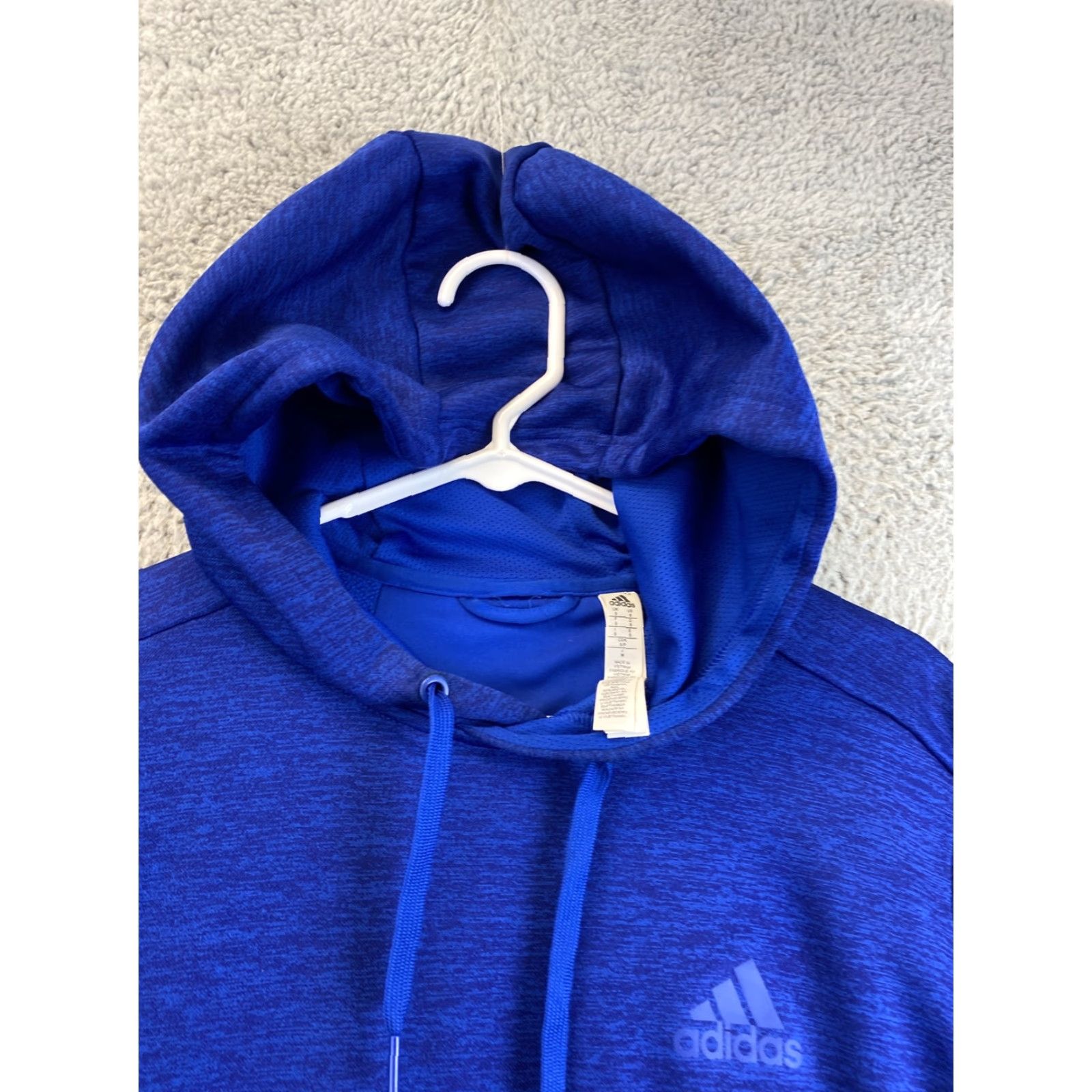 Adidas Adidas Men's Training Pullover Hoodie S royal blue climalite 92-25 XL blue Polyester Pockets Regular Style Hoodie Men Brand Size US S / EU 44-46 / 1 - 4 Thumbnail