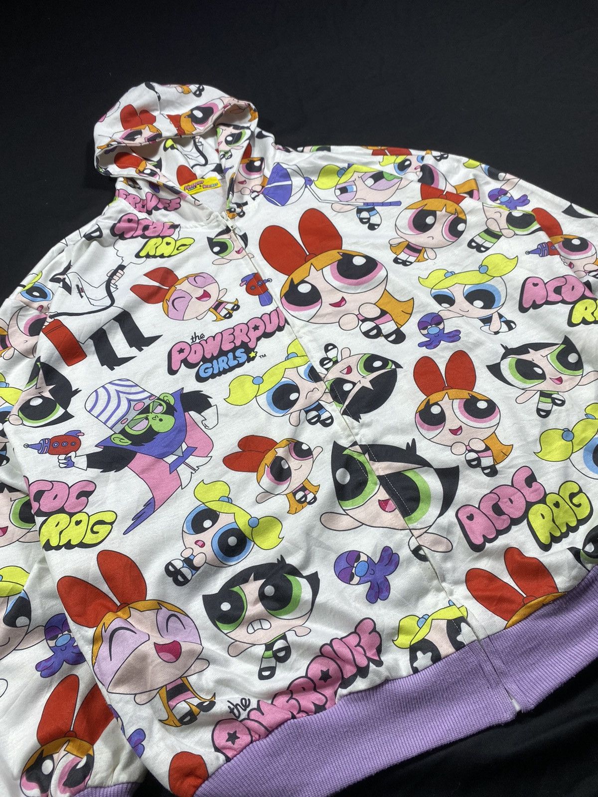 20471120 POWERPUFF GIRLS X ACOCRAG FULL PRINT ZIP HOODIE Size US L / EU 52-54 / 3 - 3 Thumbnail