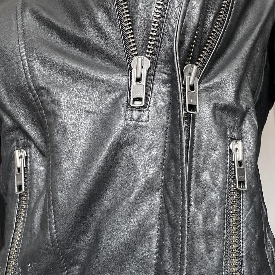 Vintage Archive distressed Avant - Garde leather jacket Size M / US 6-8 / IT 42-44 - 3 Thumbnail
