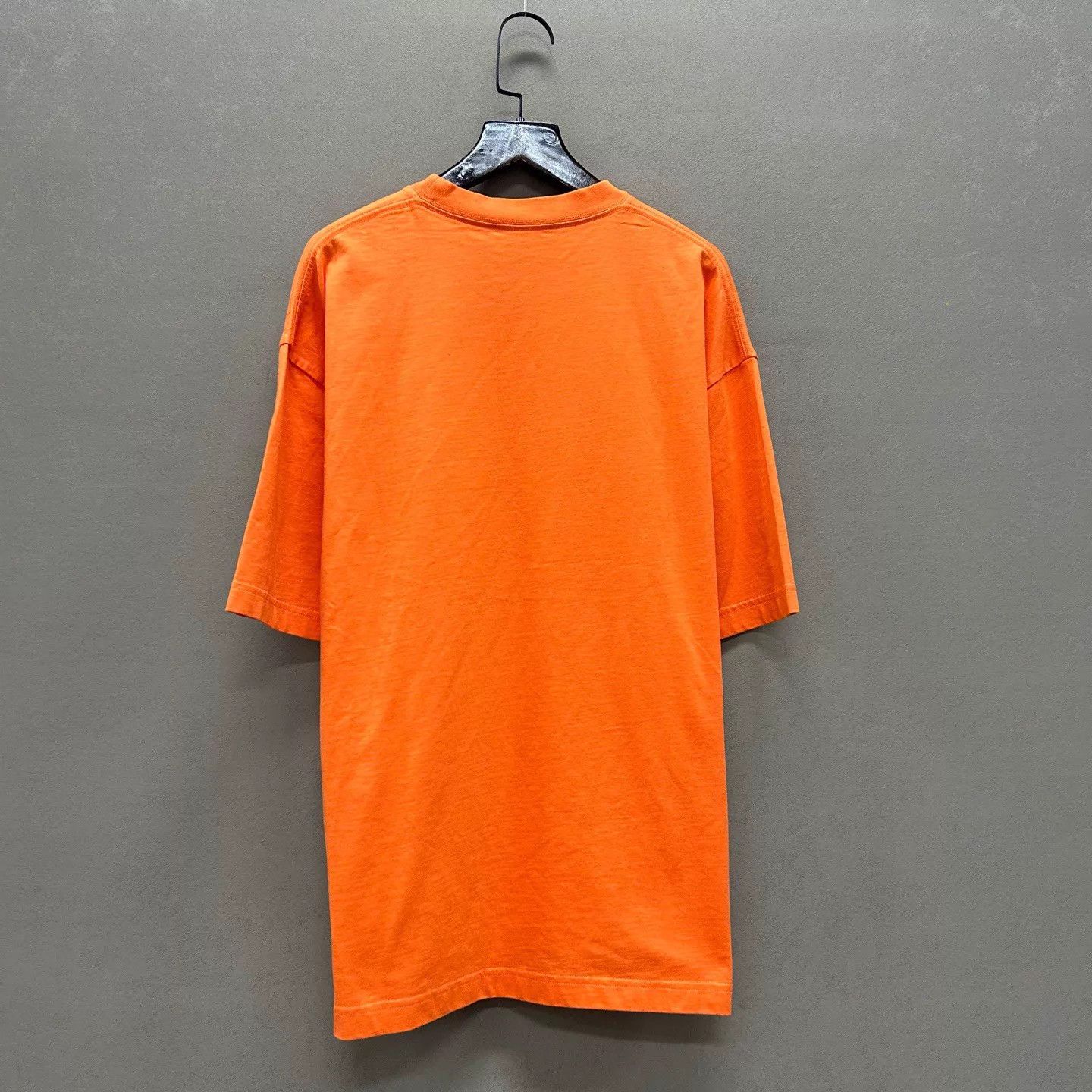 Balenciaga Balenciaga Orange Embroidered Logo Short Sleeve Tee XXS NWT Size US XXS / EU 40 - 2 Thumbnail