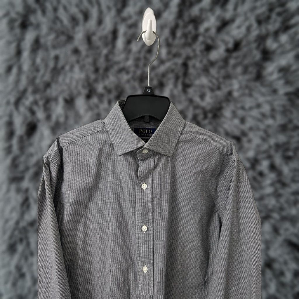 Polo Ralph Lauren Polo Ralph Lauren Shirt Mens 15.5 Black White Houndstooth Classic Button Up L/S Dress Shirt Mens Boys? Size US L / EU 52-54 / 3 - 1 Thumbnail