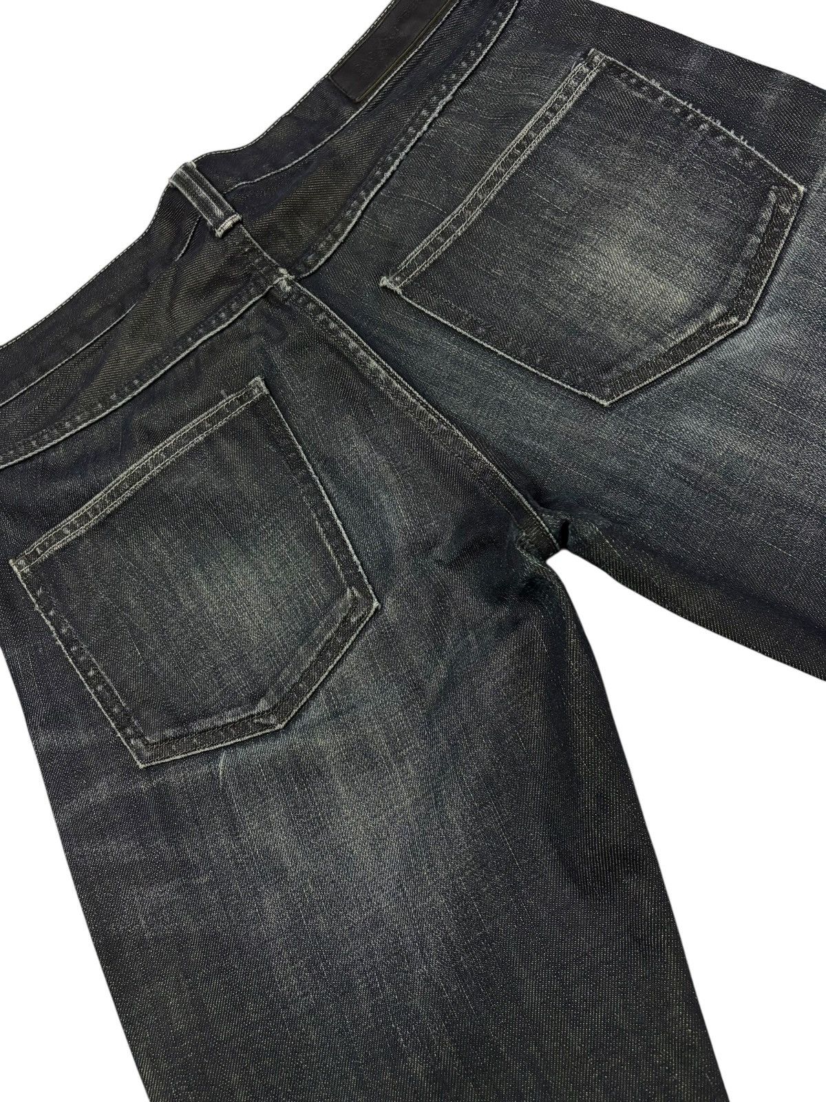 Japanese Brand Vtg Back Number Japan Faded Distressed Jeans Size US 31 - 9 Thumbnail