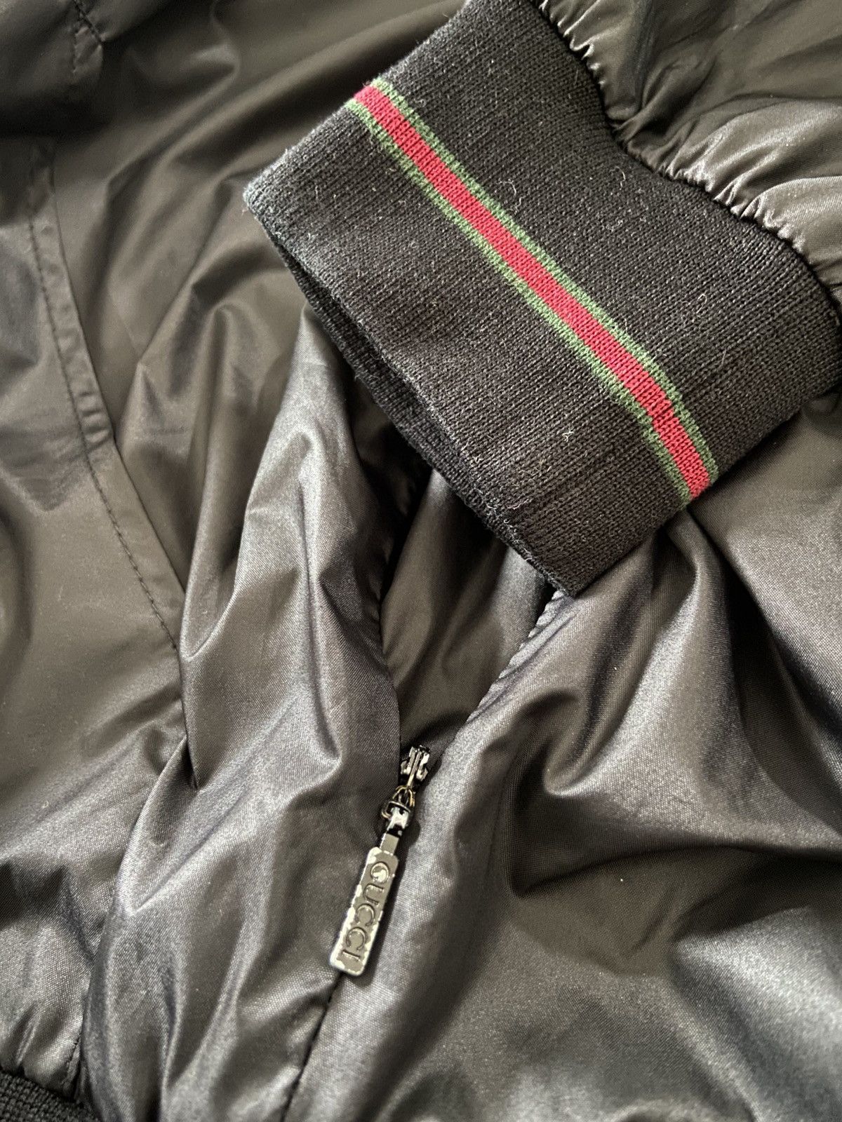 Gucci Gucci Black Nylon Bomber Jacket Size US M / EU 48-50 / 2 - 5 Thumbnail